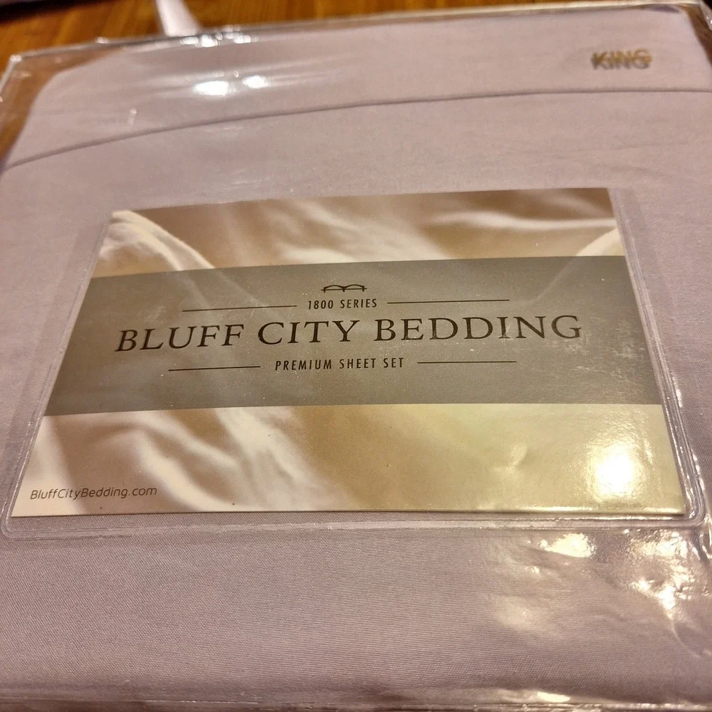 Bluff City Bedding 4‎ Pc Premium Sheet Set Size 1800 Series King/Cal King NEW